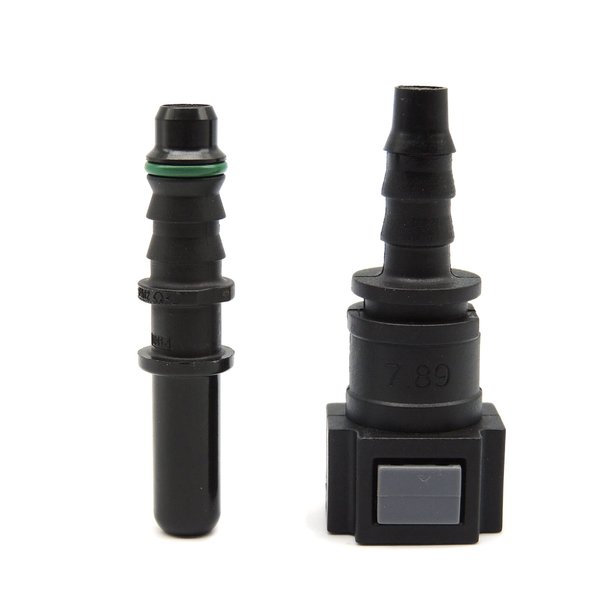 HiSport Fuel Line Hose Quick Release Connect - 7.89mm 5/16 T8 in Male&Female Nylon Straight Push-On Connector