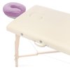 Saloniture 4-Pack Premium Microfiber Face Cradle Covers - Ultra Soft Fitted Massage Table Cradle Cover - Lavender