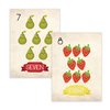 Children Inspire Design Nursery Decor, Fruits Counting Cards, Number Flash Cards 1-10, Kid's Decor, Eco-Friendly Print, Wall Letters And Numbers