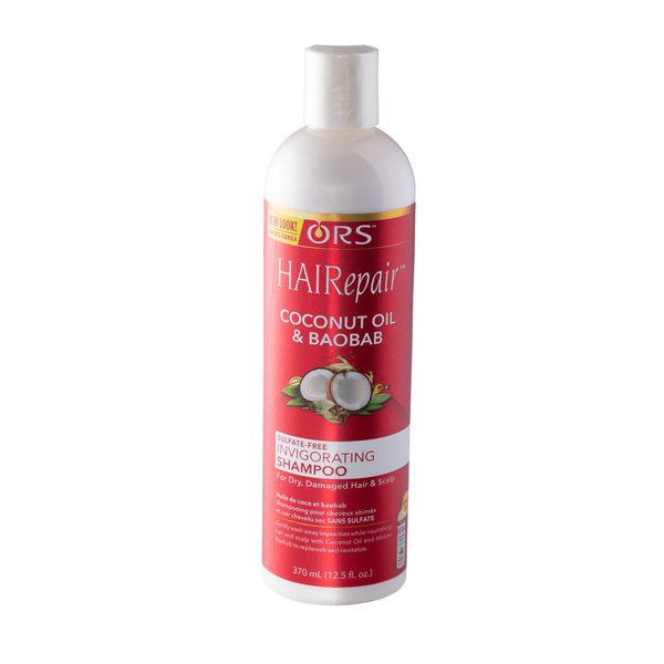 ORS HAIRepair Coconut Oil & Baobab Sulfate-Free Invigorating Shampoo, 12.5 Ounce