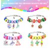 BDBKYWY Girls Charm Bracelet Making Kit - Kids Unicorn Jewelry Supplies Make Set DIY Art Craft Set Birthday Gifts for 3 4 5 6 7 8 Year Old Girl Toys Age 6-8