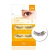 DUP Lashever Long Series False Eyelashes, Natural Looking, Japanese Natural Looking Fake Eyelashes A Day Long Lasting Wear, Lightweight & Comfortable, 2 Pairs, Long 204 Brown Mix