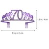 OSALADI 70th Birthday Queen Crowns Tiara for Women, Rhinestone Crystal Purple Headband Birthday, Happy 70th Birthday Party Supplies, Glitter Headdress for 70th Birthday Party Decoration