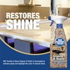 Bar Keepers Friend Stone & Granite Cleaner and Polish (25.4 oz) Plus 1 Microfiber Cloth, 2pc Cleaning Kit, Multi Surface Cleaner for Use on Natural, Manufactured & Polished Stone Countertops