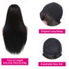 REMY HAIR Bang Wigs 100% Human Hair Wig with Bangs 22 Inch Glueless Machine Made Wigs Unprocessed Brazilian Virgin Human Hair Wigs for Women Natural Color