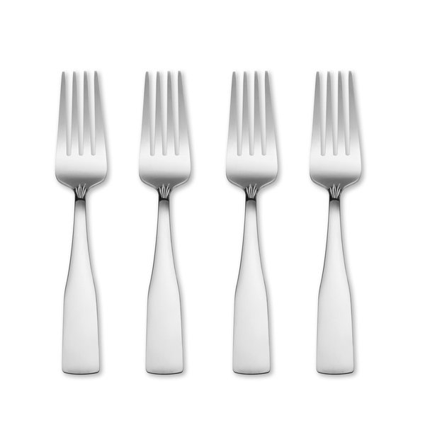 Hampton Forge Bristol Satin 4Pk Salad Forks/Color Card, 0.20 LB, Metallic