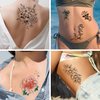 Cerlaza 100 Styles Temporary Tattoos for Women, Fake Henna Semi Permanent Tattoos for Adults, Leg Makeup Waterproof Flower Tatuajes Temporales Long Lasting Realistic Stickers