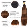 P4/30 Highlight Human Hair Bundles Straight Bundles Human Hair 22 24 26Inch Human Hair Straight Human Hair Bundles Ombre Brown Bundles Human Hair Double Weft Hair Extensions (P4/30-ST-22 24 26)