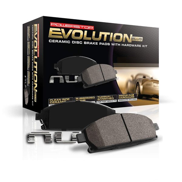 Power Stop Rear 17-1594 Z17 Evolution Ceramic Brake Pads and Hardware Set [Application Specific]
