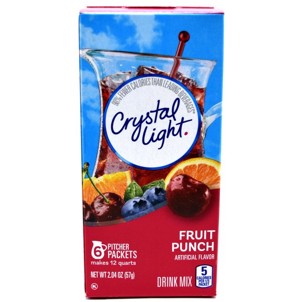 Crystal Light Fruit Punch Drink Mix (12-quart), 2.04-ounce Packages (Pack of 2)