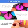 Glow UV Blacklight Face Paint Kit,Fluorescent Colors Body Face Paint Painting 8 Colors Bright Palette，Water Activated Makeup Eyeliner ,Halloween Party Washable for Kids Adult Body Paint Supplies