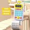 Skywin Calculator Toy Kids Games White - Early Learning Games Kids Toys, Easy to Read Calculator Small for Math Games - Great for Travel Learning Toys, Basic Calculator Kids Travel Toys