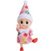 JOYIN Christmas Elf Plush Doll, Pink Tiny Soft Plush Christmas Elf Doll with Christmas Pattern for Christmas Holiday Decorations, Christmas Dress-Up Party.