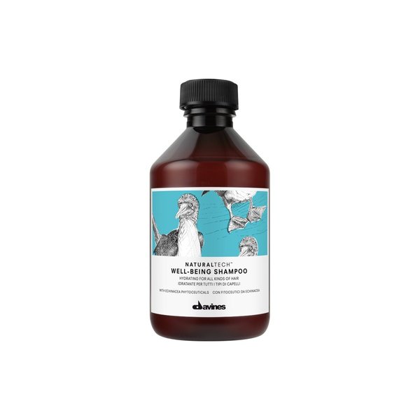 Davines Naturaltech WELLBEING Shampoo, Light And Gentle Cleansing To Moisturize, Protect and Enrich Without Changing Hair's Structure, 8.45 fl. oz.