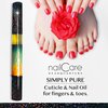 Cuticle Oil Pen for Nails - Nail Strengthener & Growth Treatment Serum for Damaged Nails, Hangnails w/Jojoba cuticle oil—Mixed Fragrances - Holographic Glitter Pens 4-Pack