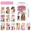 55pcs Cowgirl Temporary Tattoos for Kids, 12 Sheets Pink Rodeo Western Disco Bachelorette Fake Tattoo Stickers for Girls Birthday Party Favors Decoration Supplies Goodie Bag Fillers