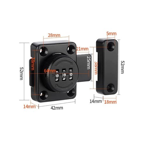 Mechanical Password Lock Solid revolving Door Lock/pet Door Lock, Cabinet Furniture, Windows, Bathroom