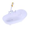 Toyvian Doll Bathroom Set Electric Doll Bathtub Doll House Furnisher Wood Mini Doll Bathtub Miniature Bathtub White Miniature Dollhouse Doll Playsets