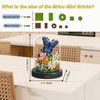 OLTLYUNH Flower Bouquet Building Set for Adult,Mini Plant Bonsai Tree Friend Set,Botanical Collection Gift for Kids,Home Decor Building Block, New Year Birthday Gift for Women Boys Girls(Butterfly)