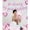 13 PCS Go Shawty It's Your Birthday Banner, Balloons Hip Hop Birthday Party Decorations Supplies, Rap Theme Happy Birthday Sign for Man Women birthday Party Supply (Purple)