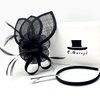 C.Garopl Accessories Fascinators Hats Women Vintage Wedding Fashion Headband Clip Church Cocktail Dresses Headwear Tea Party (Black-01)