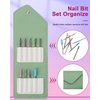 SENIGNOL Nail Drill Bits Set with Storage Bag, 3/32 inch Diamond Carbide Electric Nail File Bits, Professional Drill Bits Set for Acrylic Gel Nails, Cuticle Efile Remover Manicure