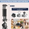Eicaus Portable and Flexible Phone Tripod Stand for Cellphones, Compact Mini Tripod with Remote for Video Recording, Vlogging and Travel Photography(Black)