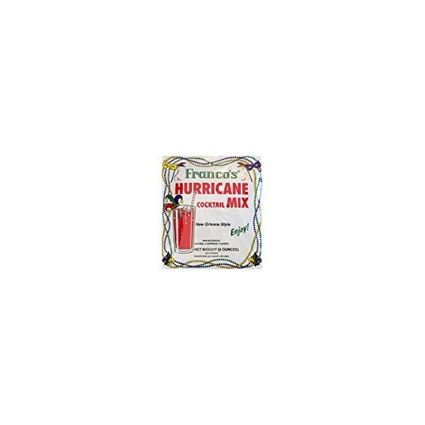 Franco's New Orleans Style Hurricane Cocktail Mix, 9 Ounces - Makes 1 Quart (Packaging May Vary)