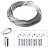 Amadget Stainless Steel Wire Rope, 316 Marine Grade Cable Railing Kit, Aircraft Wire Rope & Picture Hanging Kit for Railing, Decking, Boat Marine Hardware (1/16" x 33 Feet)