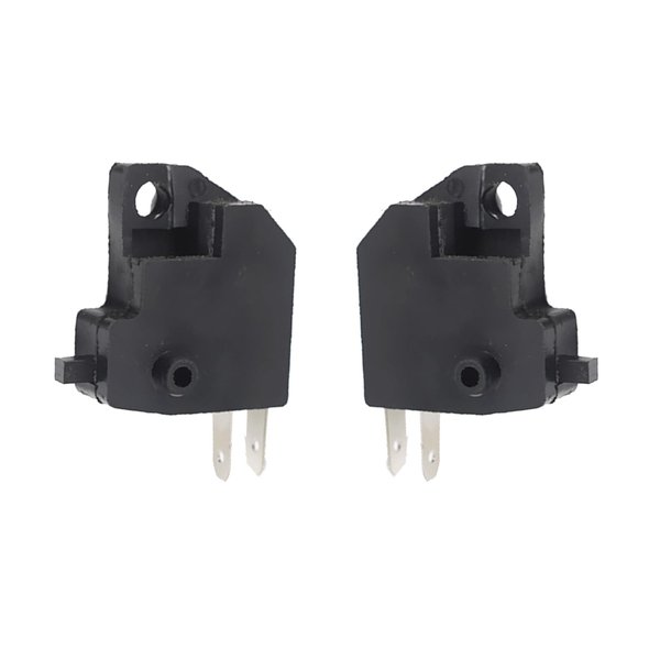 Sodcay 2 PCS Motorcycle Right Brake Light Switch, Right Front Hydraulic Brake Master Cylinder Light Stop Switch Kit, Handlebar Awitch Replacement, Universal for Motorcycles Off-Road Vehicles (Black)