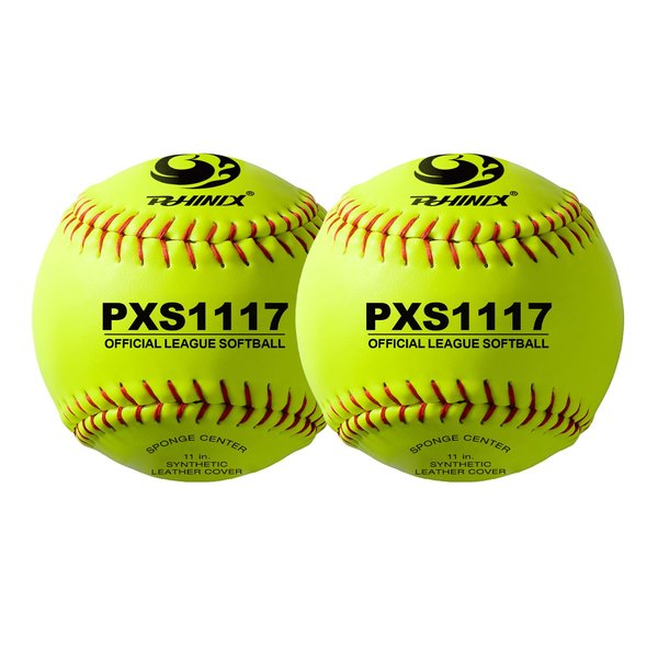 PHINIX Safety Softball for Training and Recreational Play (11 inch，Bag of 2