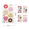 24 Sheets Donut Temporary Tattoos, Birthday Decorations Donut Party Favors for Kids