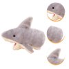 LUOZZY Cute Plush Shark Hand Puppet Shark Puppets Toys, Kids Hand Puppets Plush Shark Toys Soft Shark Gloves Figure, Gray
