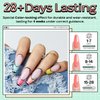 modelones Gel Nail Polish Set - 6 Colors Summer Gel Polish Mint Green Rose Red Nail Polish Gel White Yellow Orange Gel Nail Soak Off Nail Art Manicure DIY Nail Art Salon Festival Gift for Women Girls