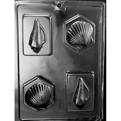 Chocolate Molds Shell Soap Bars Molds Candy Chocolate Soaps Bar Molds Shell Cookie Candy Molds Plastic