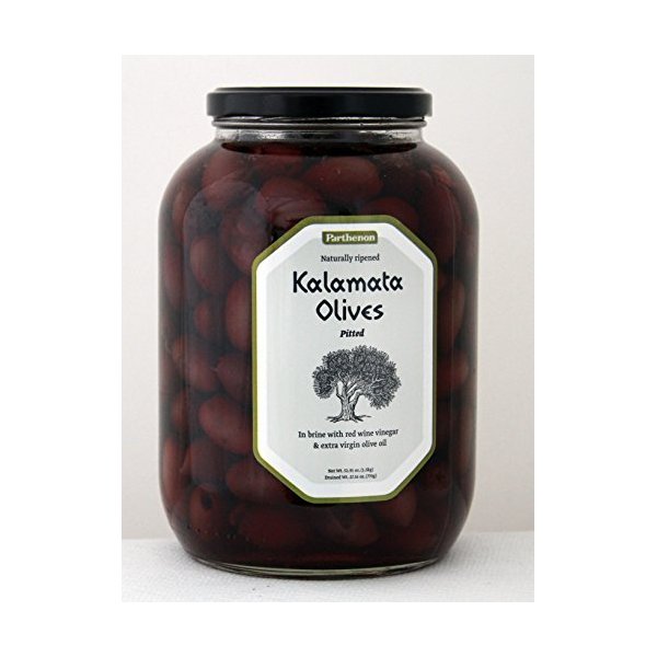 52.91oz Parthenon Pitted Kalamata Olives in Brine with Red Wine Vinegar & Extra Virgin Olive Oil by Parthenon