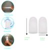 Kris-kikomy Gel Finger Protectors Finger Caps Silicone Fingertips Protection - Finger Cots Great for Trigger Finger, Finger Arthritis, Finger Cracking and Other Finger Pain Relief (Medium)