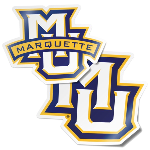 Desert Cactus Marquette University Stickers Golden Eagles MU Vinyl Decal Laptop Water Bottle Car Scrapbook (4 Inch Set V1)