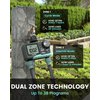 RAINPOINT Sprinkler Timer 2 Outlet, Water Timer for Garden Hose, Programmable Drip Irrigation Timer for Yard Outdoor Watering, Rain Delay/Manual/Automatic System Controller 2.5" LCD, V2