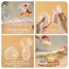 haakaa Manual Breast Pump Collector 4oz/100ml and Ladybug Milk Collector 2.5oz/75ml Combo for Breastfeeding, Made of Food Grade Silicone