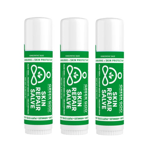 Green Goo Skin Repair Healing Salve, Natural Body & Face Moisturizer with Aloe Vera, Improves Skin's Appearance, Great for Scarring & Wrinkles, 4 Oz