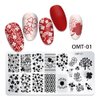 WOKOTO 6Pcs Nail Art Stamping Plates Kit Geometry Animal Flower Image Templates Stamping Nail Art Tools Nail Stamp Plates Stencils for Women Nail Art Plates