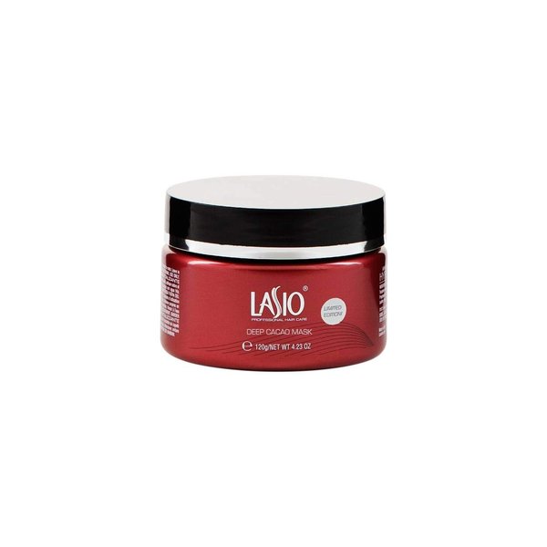 Lasio HYPERSILK Deep Cacao Mask, Infused with Keratin, Jojoba Seed Oil, Coconut Oil, and Avocado Oil, Ideal for thick, wavy, curly dry or damaged hair, 4.23 Fl. Oz.