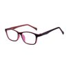 ALWAYSUV Blue Light Computer Glasses for Blocking UV Headache Transparent Lens Unisex Kids Teens Salmon Pink Red