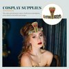 Generic Halloween Egyptian Headpiece Headband Gold Snake Goddess Headpiece Halloween Costume Accessories for Halloween Cosplay Goddess Snake Hair Accessories for Women Girls, Medium