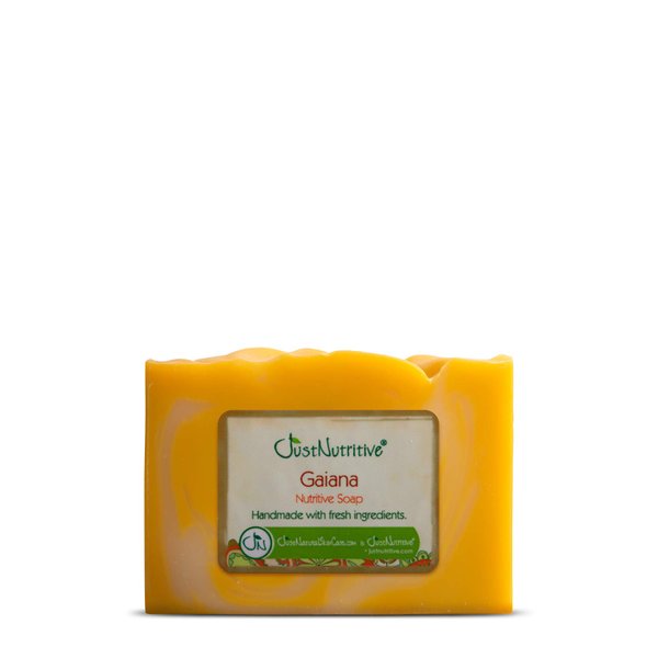 Just Nutritive Gaiana Nutritive Soap | All Natural Cleansing Soap | Gentle Soap for Sensitive Skin | Moisturizing Bar Soap for All Skin Types 4 Oz