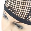YANTAISIYU 2 Pieces Wig Caps Black Stretchable Crochet Wig Cap Mesh Wig Cap for Making Wig