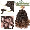 GoGo Curl Crochet Hair 8 Packs Water Wave Crochet Hair 10 Inch Curly Crochet Hair for Women Short Beach Curl Crochet Hair Synthetic Deep Twist Crochet Hair Extensions