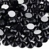 1440pcs SS20 Black Nail Flatback Rhinestones Bulk Nail Art Round Flatback Glass Gems Beads Stones Diamonds Glitter for Nails Decoration Jewels Accessories Crafts Eye Makeup Clothes Shoes (4.7mm SS20)