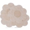 Breast Petals - Nipple Patches - No Show Nipple Covers - Flower, Circle, Heart Shape (10-Pack Flower (50 Pairs))
